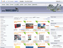 Tablet Screenshot of modelshop.sk